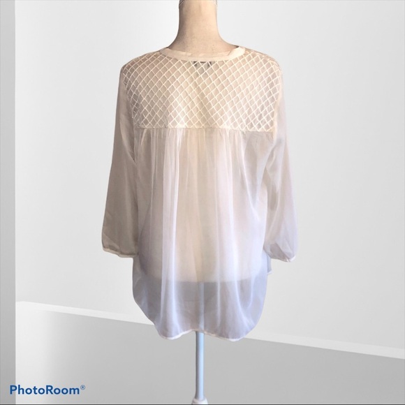Lucky Brand Sheer Blouse - Picture 2 of 5